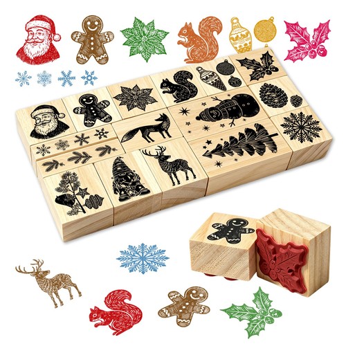 Stempelset weihnachten - stempelset, 16