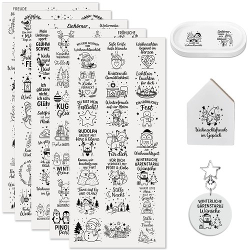 Rub sticker weihnachtstiere - on,